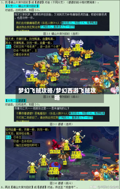 梦幻飞贼攻略/梦幻西游飞贼攻略
