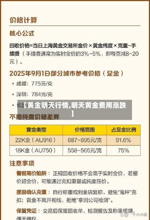 【黄金明天行情,明天黄金费用涨跌】-第2张图片