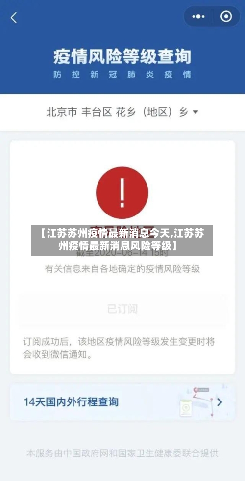 【江苏苏州疫情最新消息今天,江苏苏州疫情最新消息风险等级】