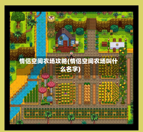情侣空间农场攻略(情侣空间农场叫什么名字)
