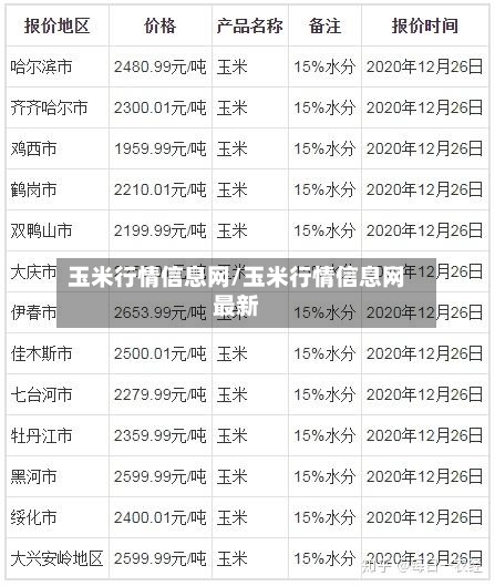 玉米行情信息网/玉米行情信息网最新