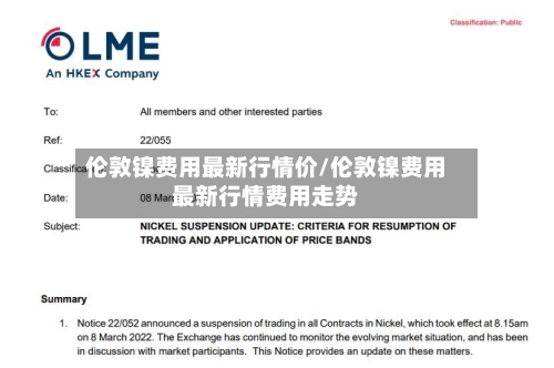 伦敦镍费用最新行情价/伦敦镍费用最新行情费用走势