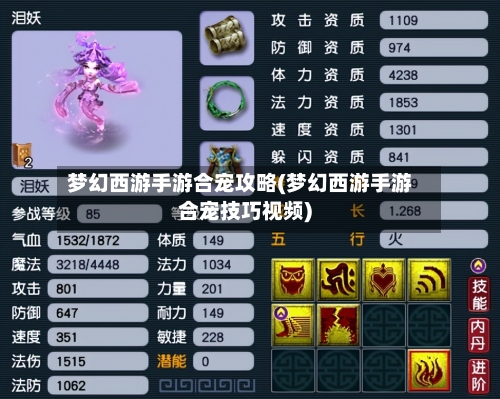 梦幻西游手游合宠攻略(梦幻西游手游合宠技巧视频)-第2张图片