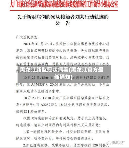 黑龙江新型冠状病毒(黑龙江官方最新通知)-第1张图片