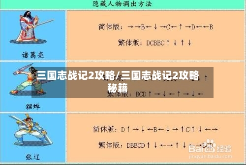 三国志战记2攻略/三国志战记2攻略秘籍-第2张图片