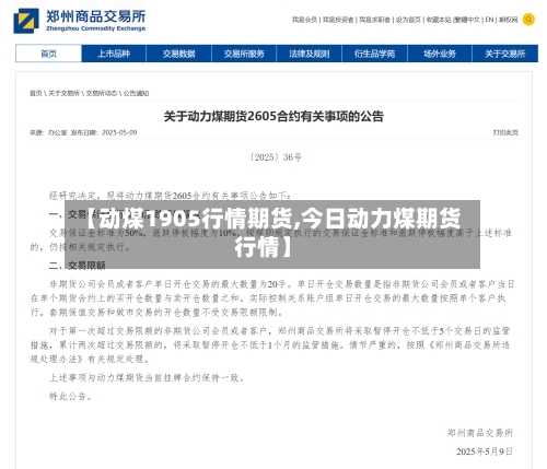 【动煤1905行情期货,今日动力煤期货行情】-第2张图片
