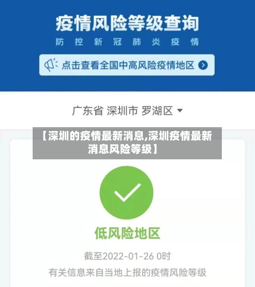 【深圳的疫情最新消息,深圳疫情最新消息风险等级】-第1张图片