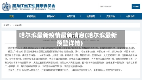 哈尔滨最新疫情最新消息(哈尔滨最新预警详情)-第1张图片