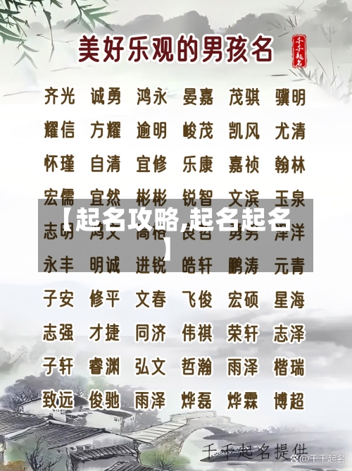 【起名攻略,起名起名】-第1张图片