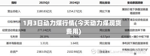 1月3日动力煤行情(今天动力煤现货费用)-第1张图片