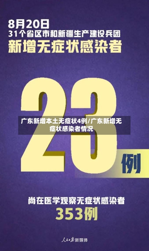 广东新增本土无症状4例/广东新增无症状感染者情况