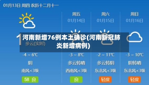 河南新增76例本土确诊(河南新冠肺炎新增病例)-第1张图片