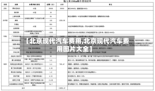 【北京现代汽车费用,北京现代汽车费用图片大全】-第1张图片