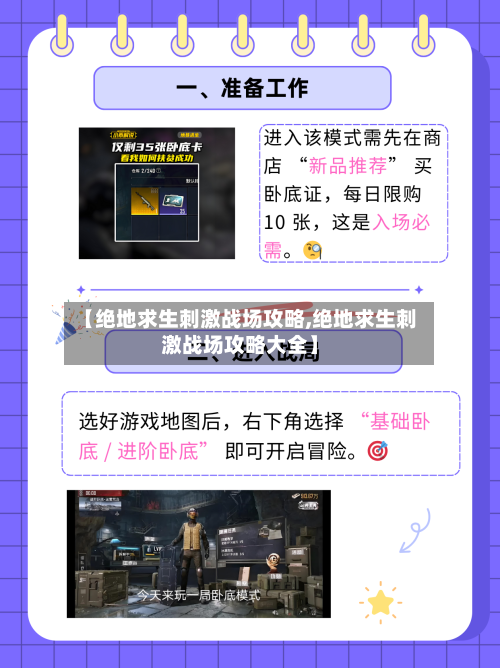 【绝地求生刺激战场攻略,绝地求生刺激战场攻略大全】-第1张图片