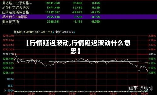 【行情延迟波动,行情延迟波动什么意思】-第1张图片