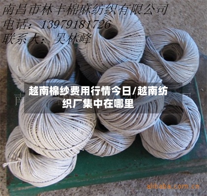 越南棉纱费用行情今日/越南纺织厂集中在哪里-第1张图片