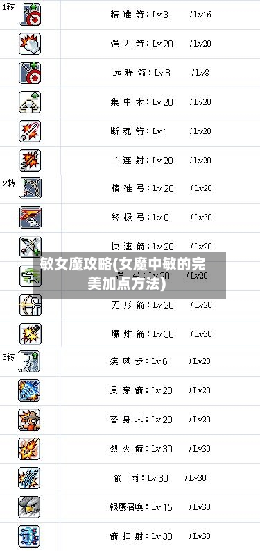 敏女魔攻略(女魔中敏的完美加点方法)-第1张图片
