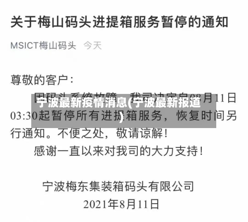 宁波最新疫情消息(宁波最新报道)-第1张图片