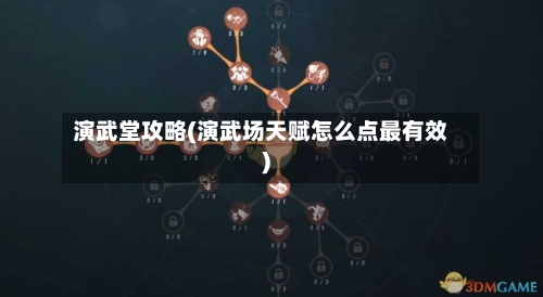 演武堂攻略(演武场天赋怎么点最有效)-第1张图片