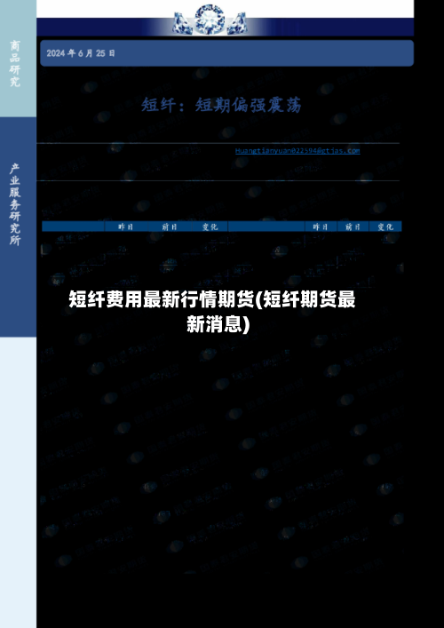 短纤费用最新行情期货(短纤期货最新消息)-第1张图片