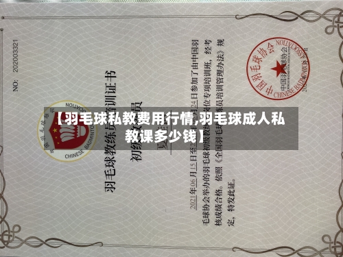 【羽毛球私教费用行情,羽毛球成人私教课多少钱】-第1张图片