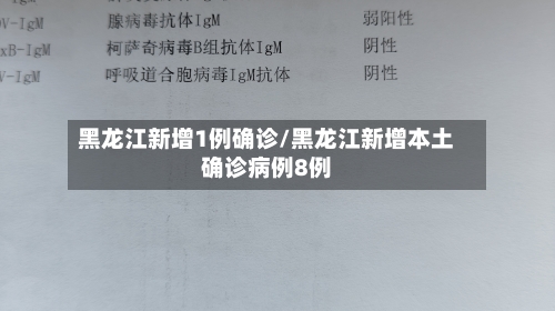 黑龙江新增1例确诊/黑龙江新增本土确诊病例8例-第1张图片