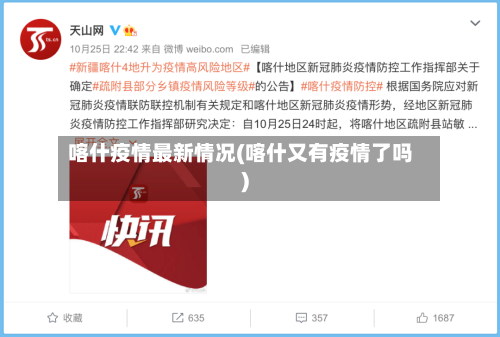 喀什疫情最新情况(喀什又有疫情了吗)-第1张图片