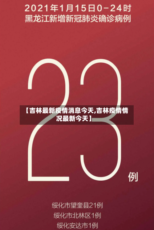 【吉林最新疫情消息今天,吉林疫情情况最新今天】-第1张图片