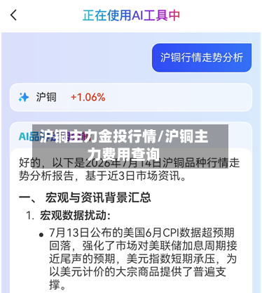 沪铜主力金投行情/沪铜主力费用查询-第1张图片