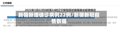 新疆新增确诊病例22例/新疆新冠疫情数据-第1张图片