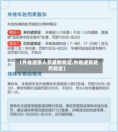 【外省进京人员最新规定,外地进京处罚规定】-第3张图片