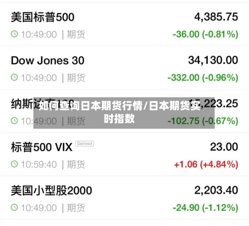 如何查询日本期货行情/日本期货实时指数-第2张图片