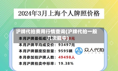 沪牌代拍费用行情查询(沪牌代拍一般几次能中)-第1张图片