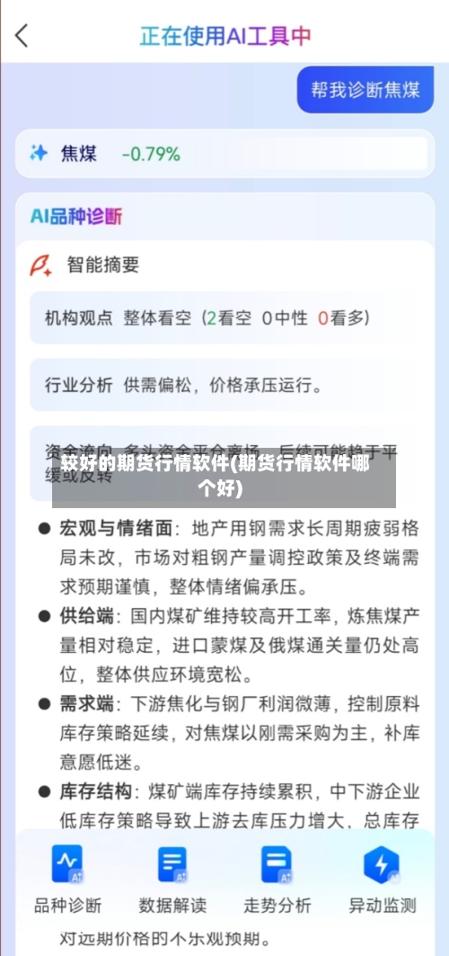 较好的期货行情软件(期货行情软件哪个好)-第2张图片