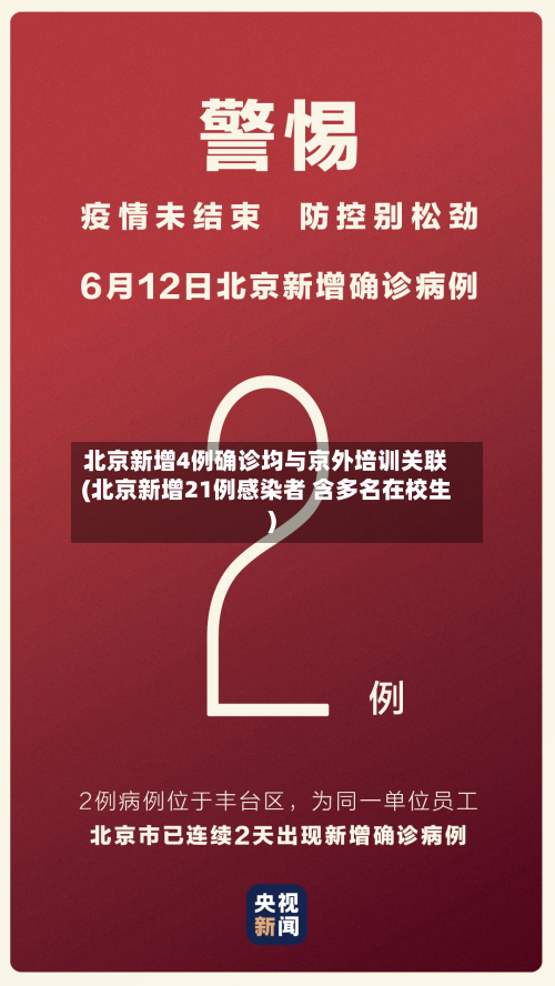 北京新增4例确诊均与京外培训关联(北京新增21例感染者 含多名在校生)-第1张图片
