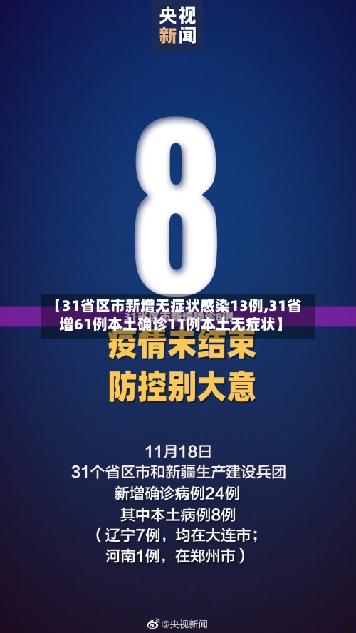 【31省区市新增无症状感染13例,31省增61例本土确诊11例本土无症状】-第1张图片