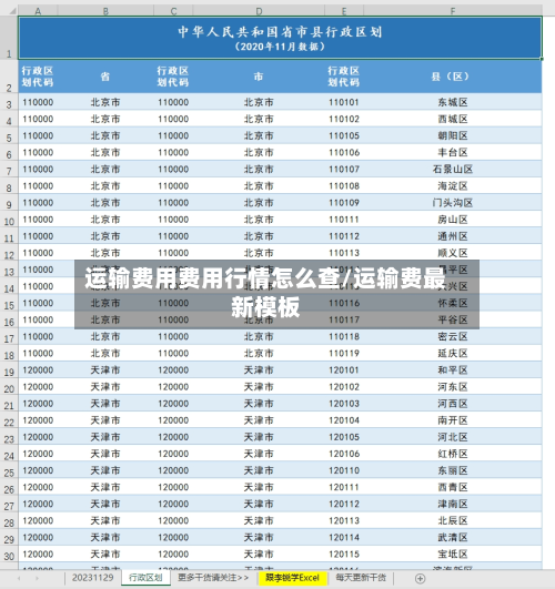 运输费用费用行情怎么查/运输费最新模板-第1张图片