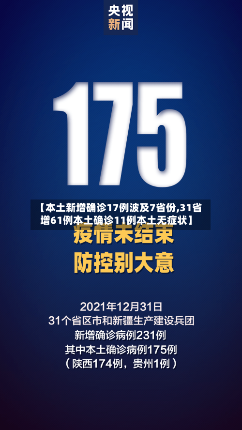 【本土新增确诊17例波及7省份,31省增61例本土确诊11例本土无症状】-第1张图片