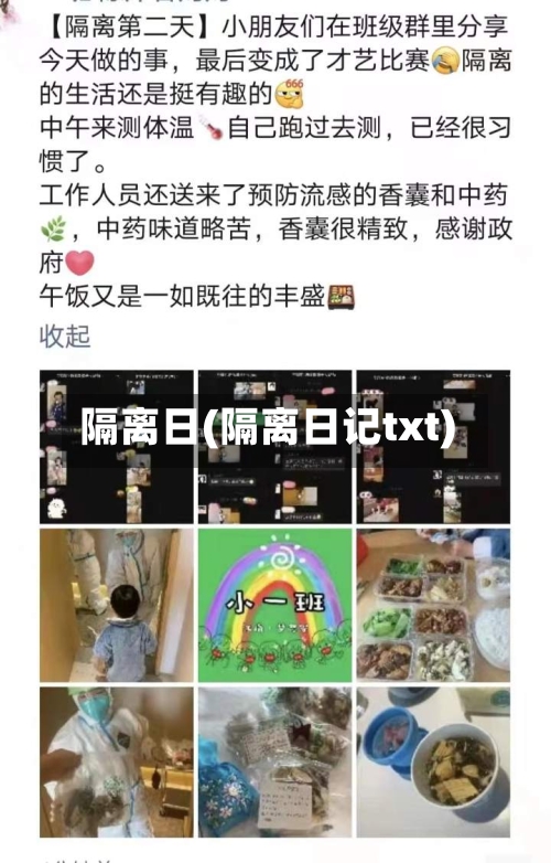 隔离日(隔离日记txt)-第1张图片