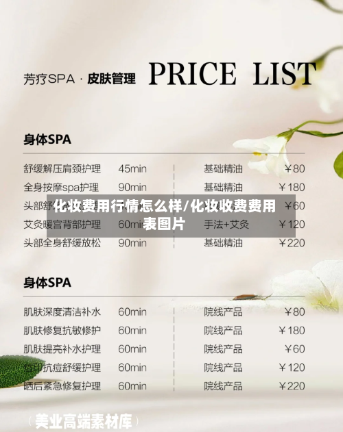 化妆费用行情怎么样/化妆收费费用表图片-第1张图片
