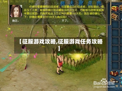 【征服游戏攻略,征服游戏任务攻略】-第1张图片