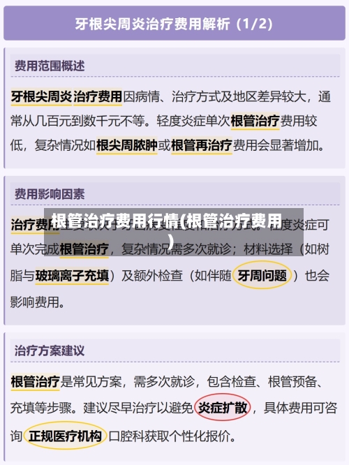根管治疗费用行情(根管治疗费用)-第2张图片
