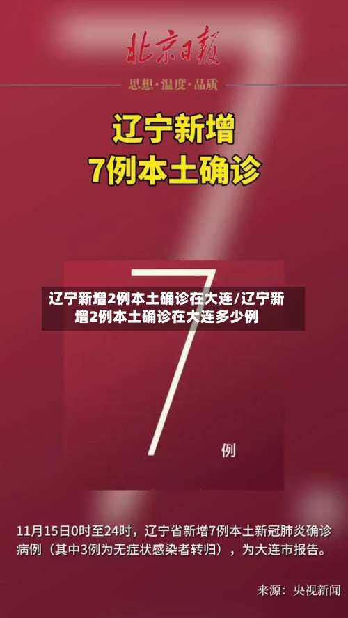 辽宁新增2例本土确诊在大连/辽宁新增2例本土确诊在大连多少例-第1张图片