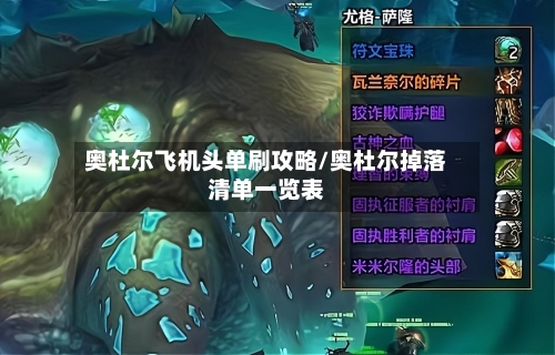 奥杜尔飞机头单刷攻略/奥杜尔掉落清单一览表-第1张图片