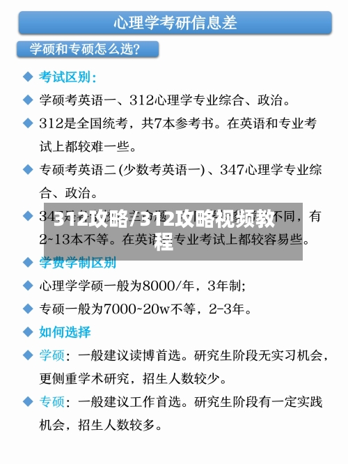 312攻略/312攻略视频教程-第3张图片