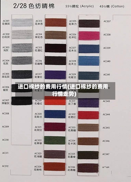 进口棉纱的费用行情(进口棉纱的费用行情走势)-第3张图片