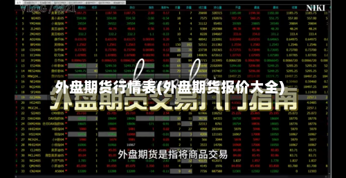 外盘期货行情表(外盘期货报价大全)