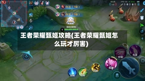 王者荣耀甄姬攻略(王者荣耀甄姬怎么玩才厉害)