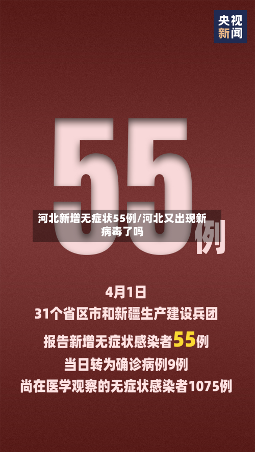 河北新增无症状55例/河北又出现新病毒了吗-第1张图片
