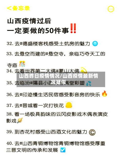 山西昨日疫情情况/山西疫情最新情况疑似-第1张图片